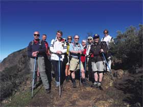 Gruppen som vandrade på Gran Canaria
